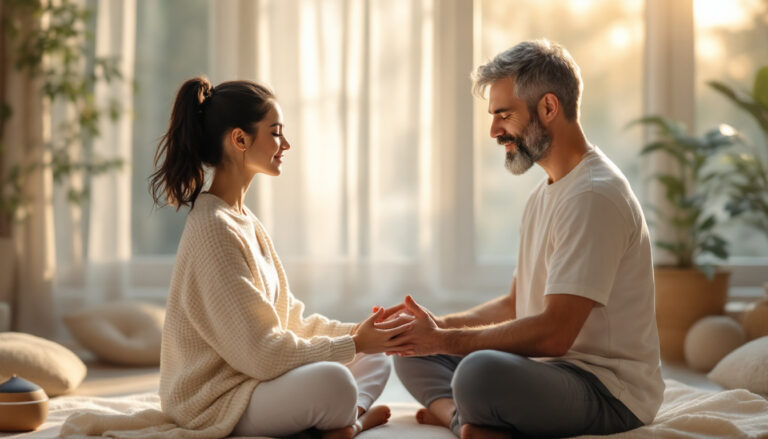 découvrez comment la sophrologie en couple peut renforcer vos liens affectifs et améliorer votre communication. apprenez des techniques de relaxation, de gestion du stress et de partage d'émotions pour construire une relation plus solide et épanouissante.